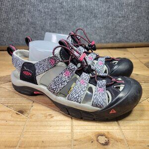 Keen Newport H2 Black/Bright Rose Women's Hiking Sandals 1016288 Size 9 EUC